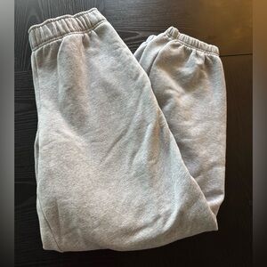 Athleta High Rise Gray Sweatpants Women’s Size Small Tie Waist Cotton Blend